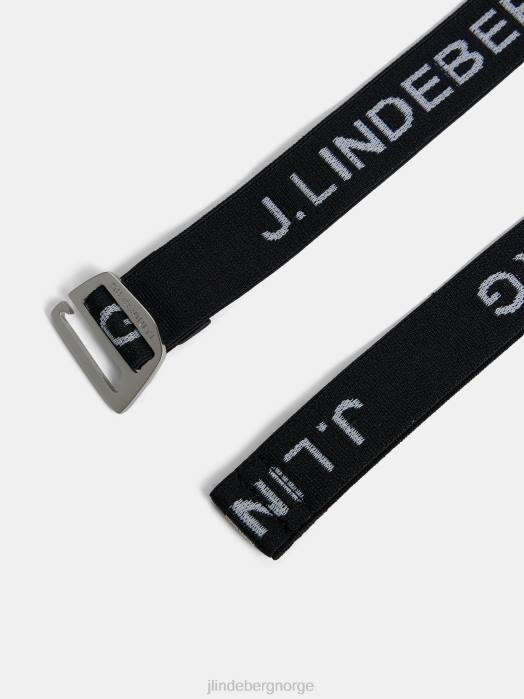J.Lindeberg kvinner charlotta elastisk belte svart tilbehør F8641945