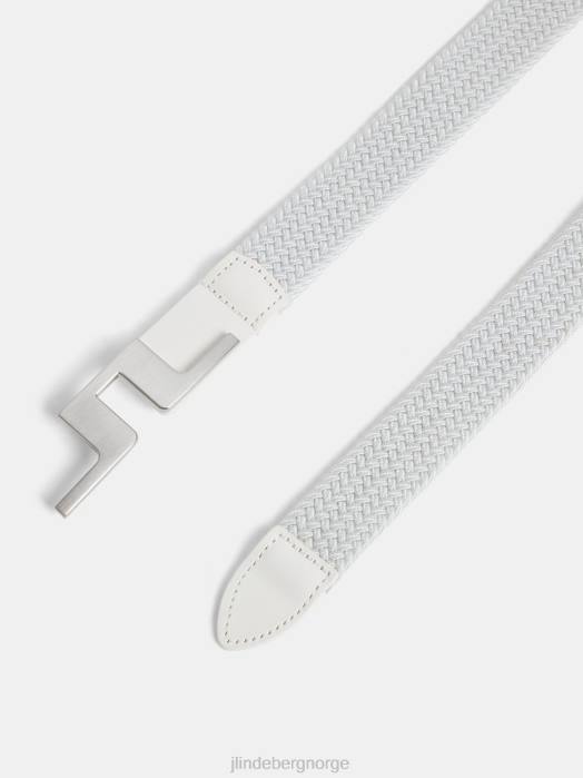 J.Lindeberg kvinner lykke flettebelte hvit tilbehør F8641949