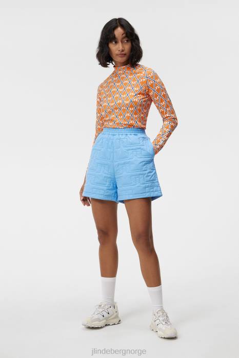 J.Lindeberg kvinner blomstrede shorts liten gutt blå klær F8641699