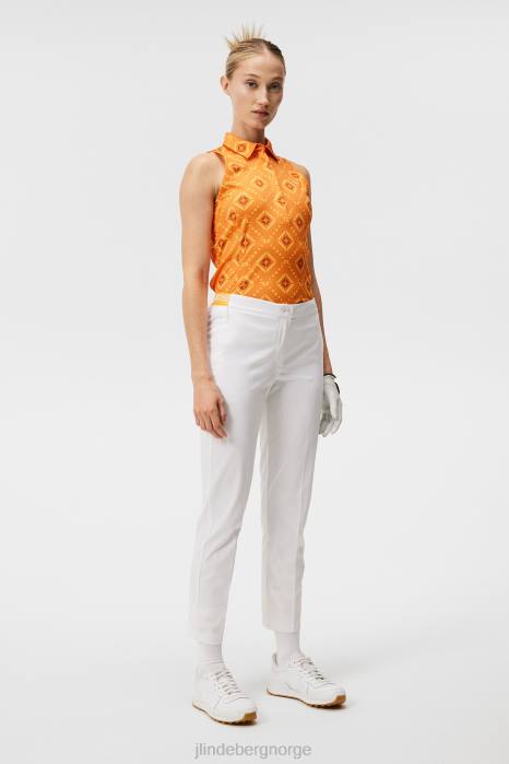 J.Lindeberg kvinner eleonora bukse hvit klær F8641733