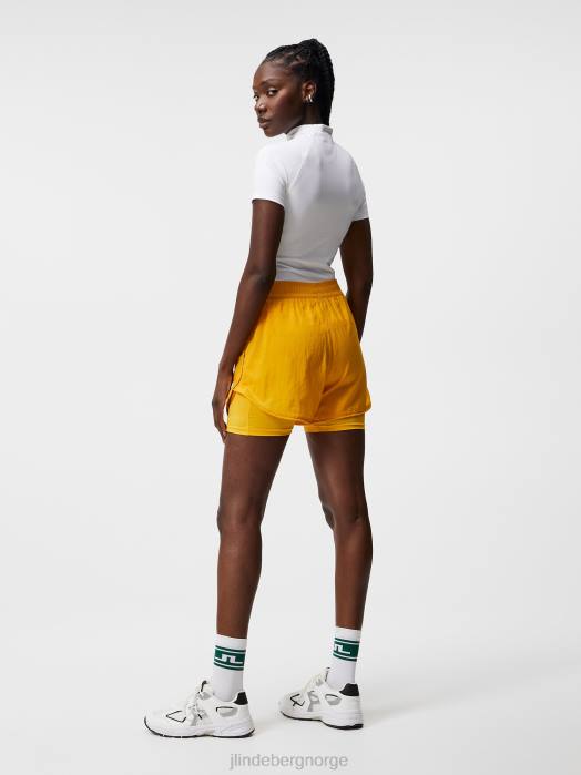 J.Lindeberg kvinner fran shorts sitrus klær F8641730