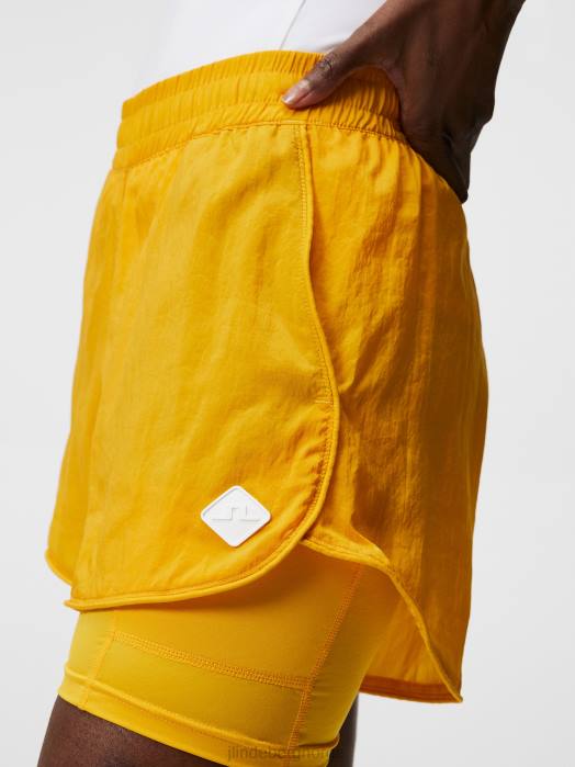 J.Lindeberg kvinner fran shorts sitrus klær F8641730