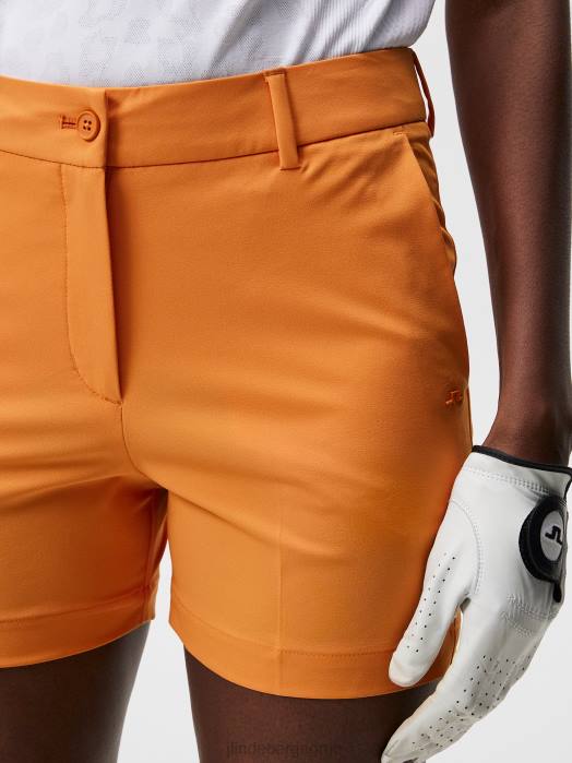 J.Lindeberg kvinner gwen shorts russet oransje klær F8641745