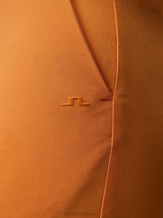 J.Lindeberg kvinner gwen shorts russet oransje klær F8641745