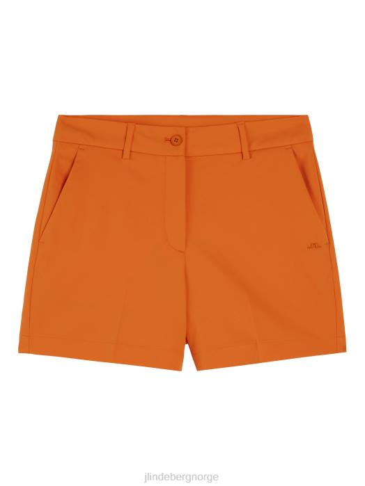 J.Lindeberg kvinner gwen shorts russet oransje klær F8641745