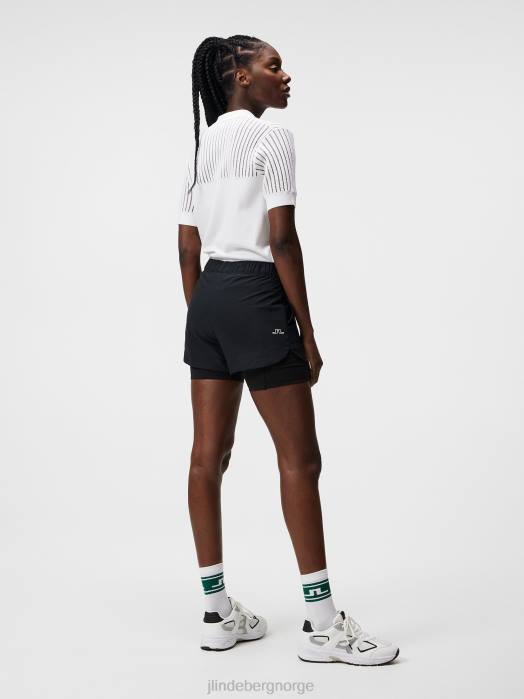 J.Lindeberg kvinner mila shorts svart klær F8641718