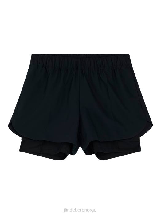 J.Lindeberg kvinner mila shorts svart klær F8641718