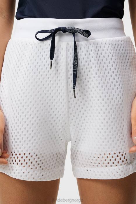 J.Lindeberg kvinner misha mesh-shorts hvit klær F8641727