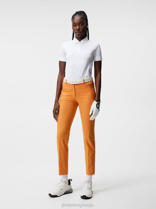 J.Lindeberg kvinner pia bukse russet oransje klær F8641756