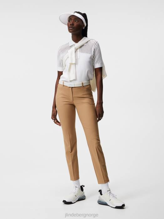 J.Lindeberg kvinner pia bukse tiger brun klær F8641757