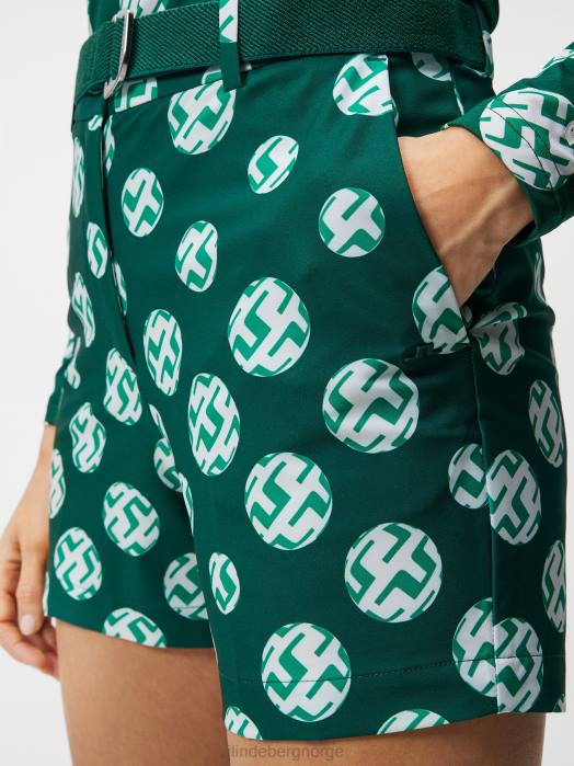 J.Lindeberg kvinner shorts med gwen-trykk regnskog sfære prikk klær F8641741