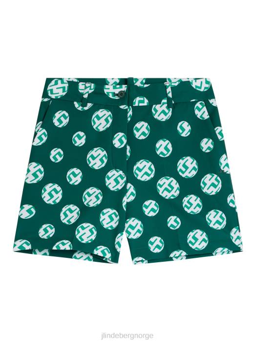J.Lindeberg kvinner shorts med gwen-trykk regnskog sfære prikk klær F8641741