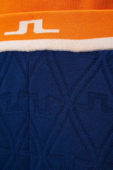 J.Lindeberg kvinner wanda strikket bukse eiendom blå klær F8641696