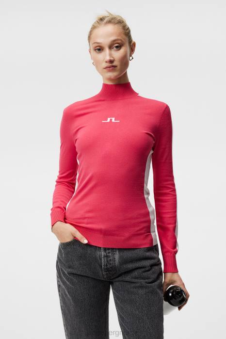 J.Lindeberg kvinner adia strikket genser asalea klær F8641825