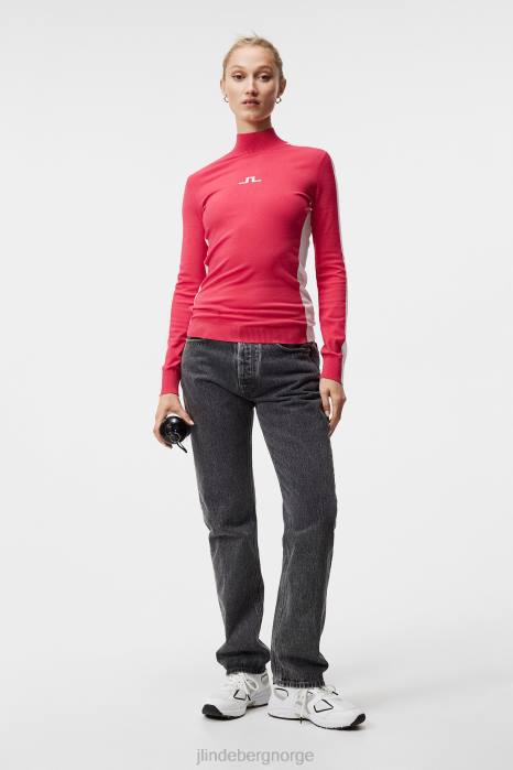 J.Lindeberg kvinner adia strikket genser asalea klær F8641825