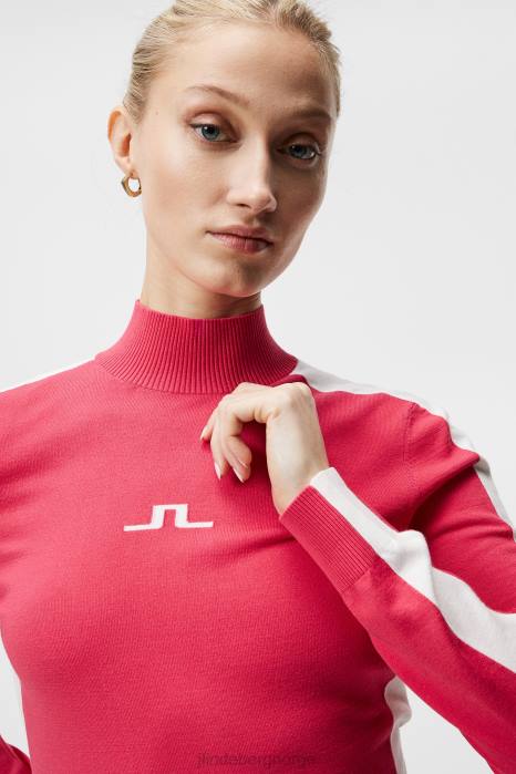 J.Lindeberg kvinner adia strikket genser asalea klær F8641825