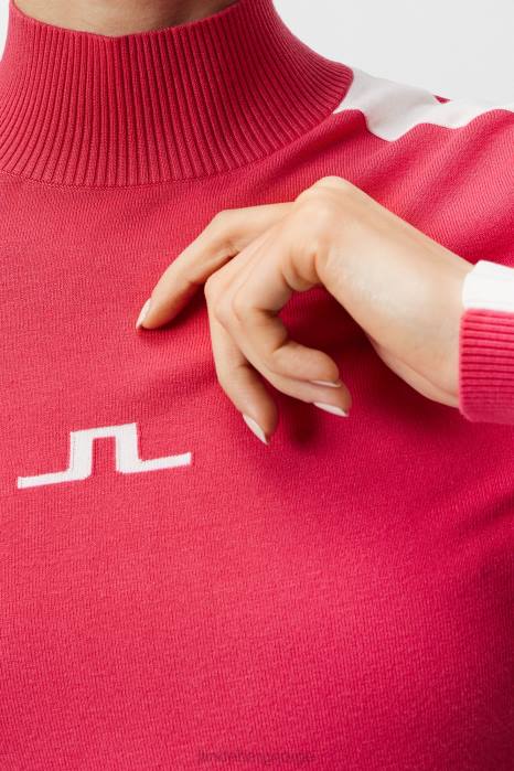 J.Lindeberg kvinner adia strikket genser asalea klær F8641825