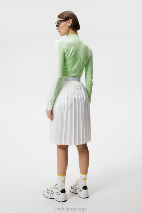 J.Lindeberg kvinner adia strikket genser patina grønn klær F8641826