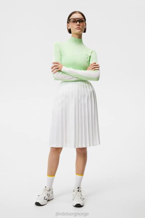 J.Lindeberg kvinner adia strikket genser patina grønn klær F8641826