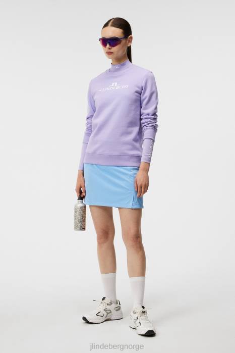 J.Lindeberg kvinner alfa genser søt lavendel klær F8641787