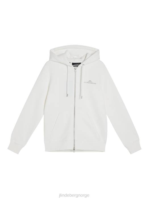 J.Lindeberg kvinner alfa hette med glidelås hvit klær F8641890