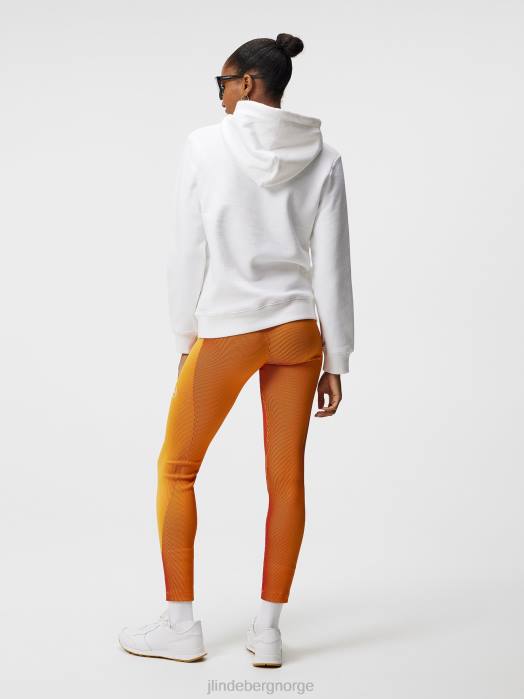 J.Lindeberg kvinner alfa hettegenser hvit klær F8641896