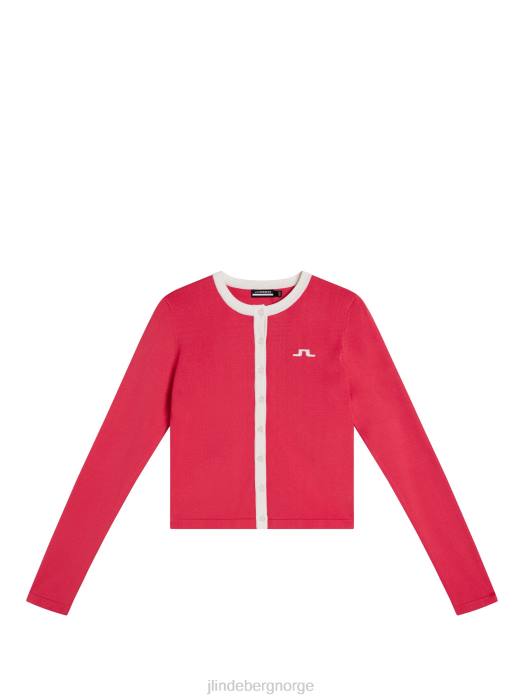 J.Lindeberg kvinner freda strikket cardigan asalea klær F8641830