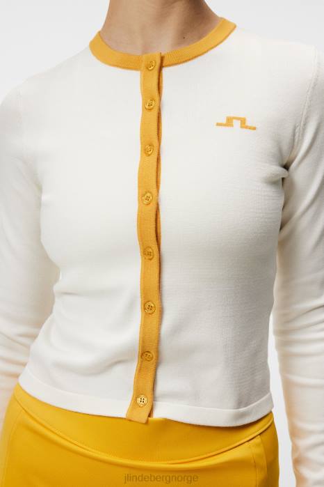 J.Lindeberg kvinner freda strikket cardigan hvit klær F8641831