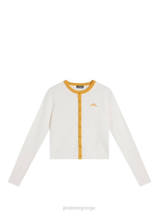 J.Lindeberg kvinner freda strikket cardigan hvit klær F8641831