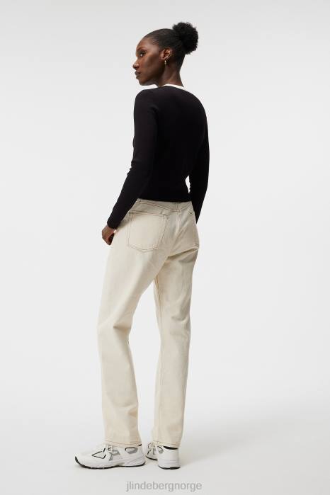 J.Lindeberg kvinner freda strikket cardigan svart klær F8641832