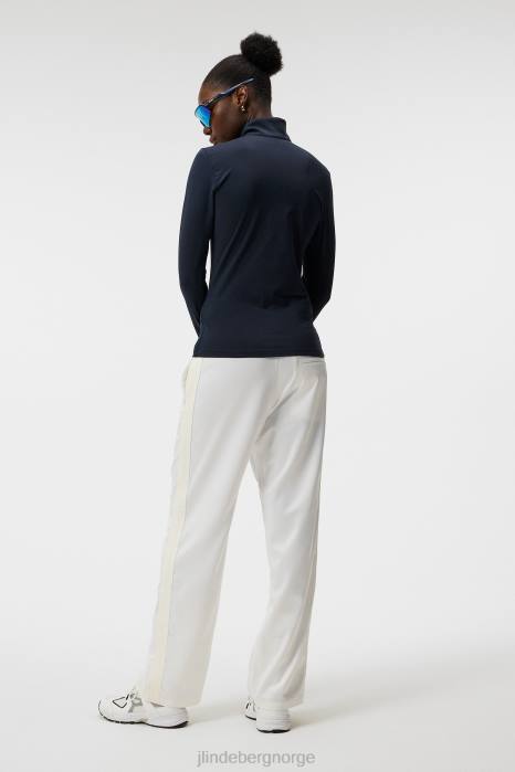 J.Lindeberg kvinner lauryn halv glidelås mellomlag marinen klær F8641880