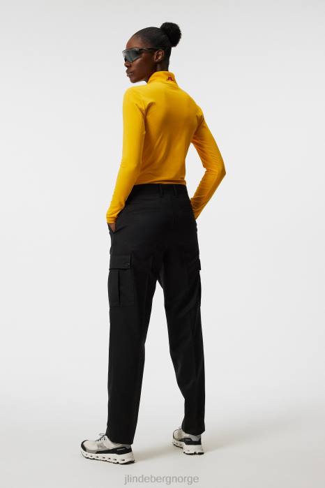 J.Lindeberg kvinner lauryn halv glidelås mellomlag sitrus klær F8641877