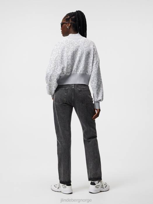 J.Lindeberg kvinner saksøke strikket genser grå leo reflekt klær F8641835