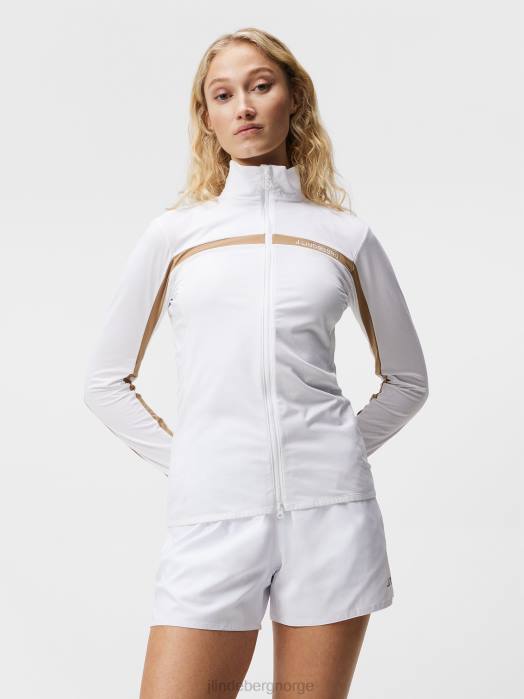 J.Lindeberg kvinner sesongbasert janice mellomlag hvit klær F8641863