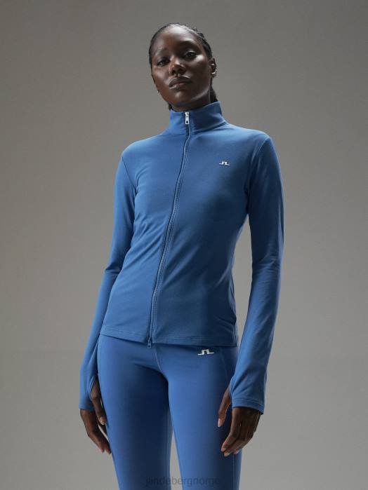 J.Lindeberg kvinner stina mellomlag blå horisont klær F8641906