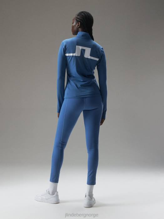 J.Lindeberg kvinner stina mellomlag blå horisont klær F8641906