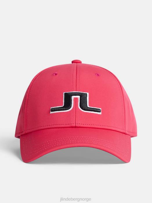 J.Lindeberg kvinner anga cap rosenrød tilbehør F8641964