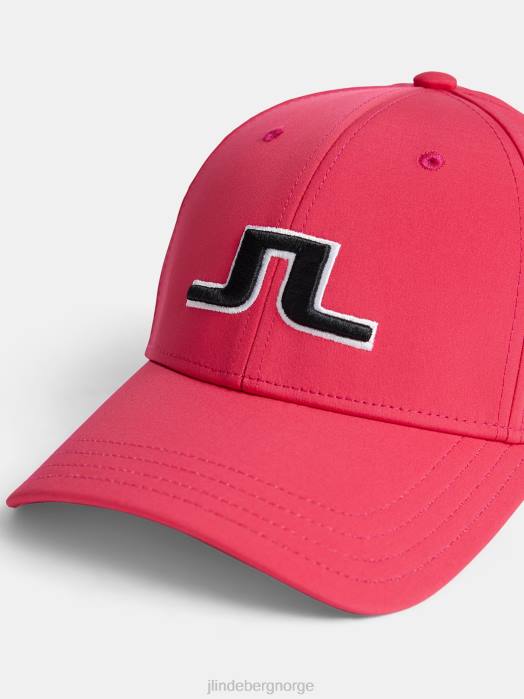 J.Lindeberg kvinner anga cap rosenrød tilbehør F8641964