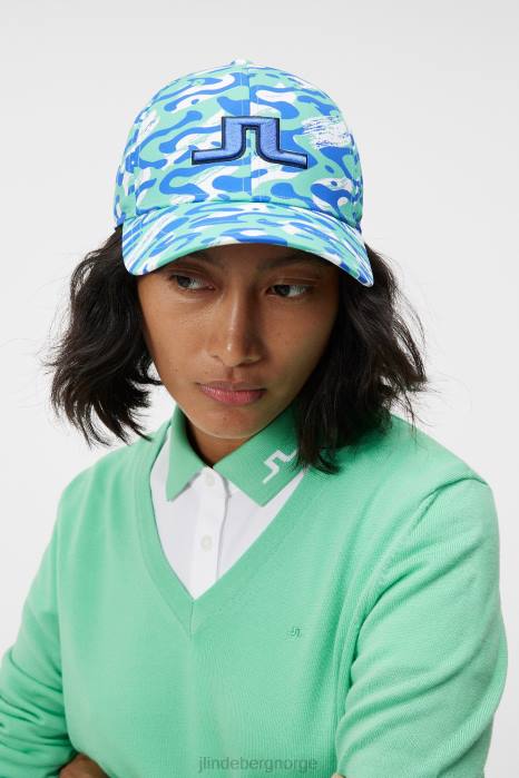 J.Lindeberg kvinner arlene cap caldera jade krem tilbehør F8641952