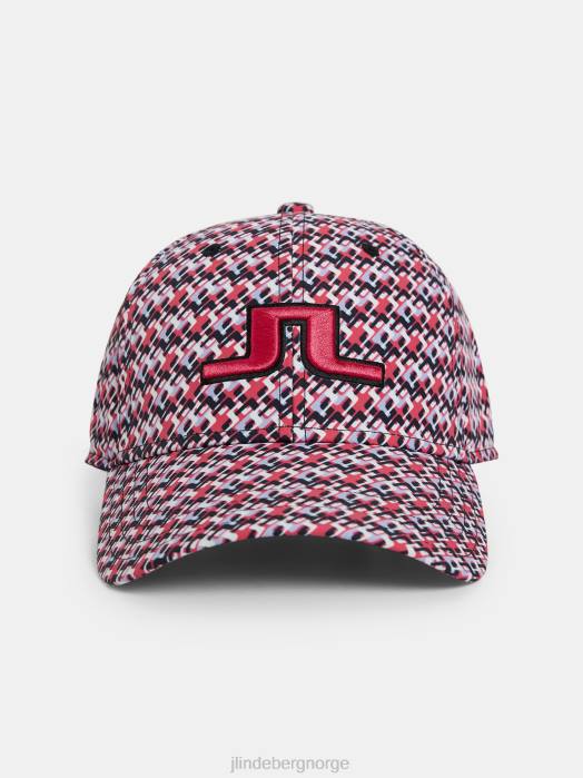 J.Lindeberg kvinner arlene cap micro bridge rose rød tilbehør F8641955