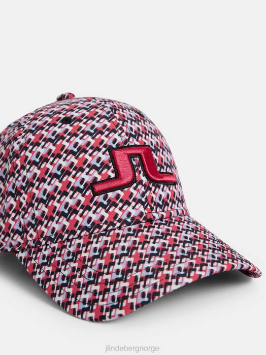 J.Lindeberg kvinner arlene cap micro bridge rose rød tilbehør F8641955