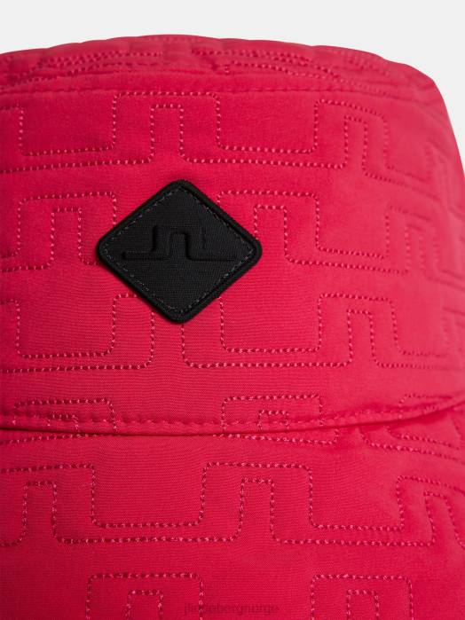 J.Lindeberg kvinner carrie bøttehatt rosenrød tilbehør F8641947