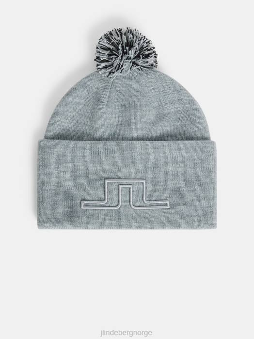 J.Lindeberg kvinner nåde lue lys grå melange tilbehør F8641940