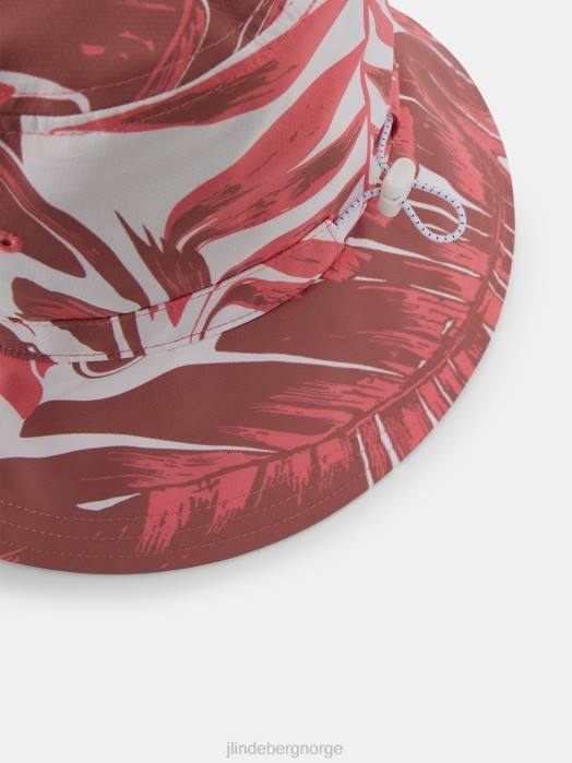 J.Lindeberg kvinner siri print bøttehatt hibiskus rosa tilbehør F8642022