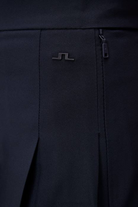 J.Lindeberg kvinner adina golfskjørt marinen klær F8641689