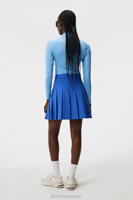 J.Lindeberg kvinner adina skjørt blendende blå klær F8641573