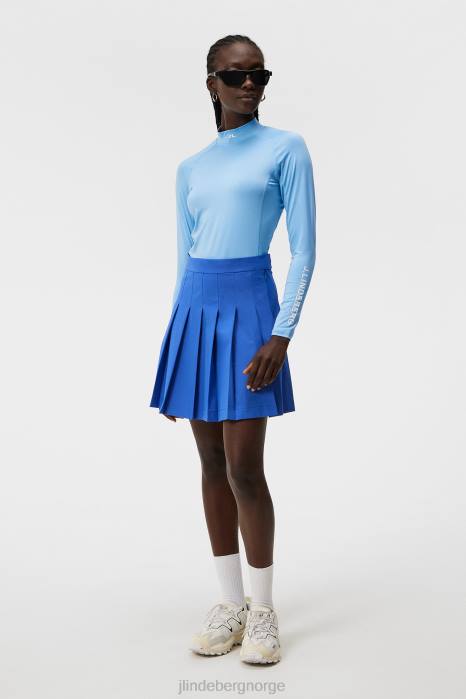 J.Lindeberg kvinner adina skjørt blendende blå klær F8641573