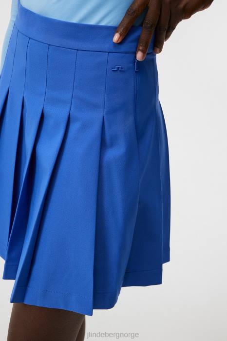 J.Lindeberg kvinner adina skjørt blendende blå klær F8641573