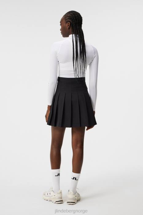 J.Lindeberg kvinner adina skjørt svart klær F8641682