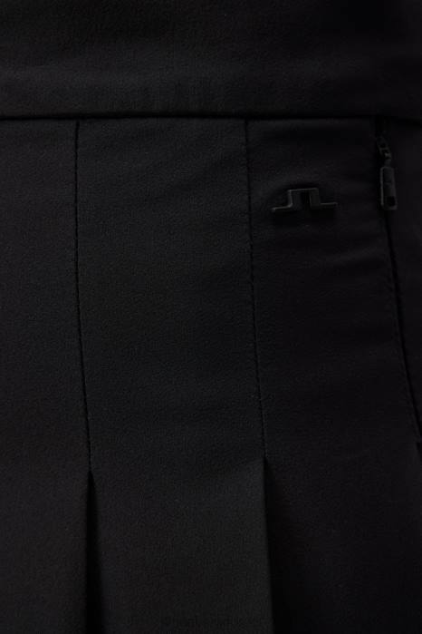 J.Lindeberg kvinner adina skjørt svart klær F8641682